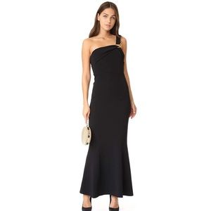 DVF Black One Shoulder Dress NWT